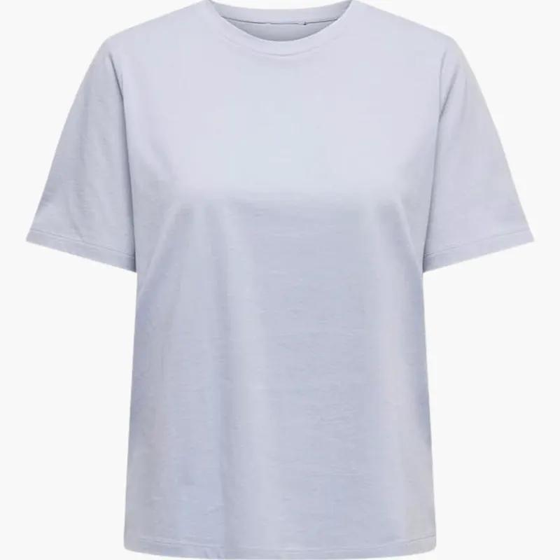 Women’s Crew Neck Short Sleeve T-Shirt by Wilfred Smith in light lavender.