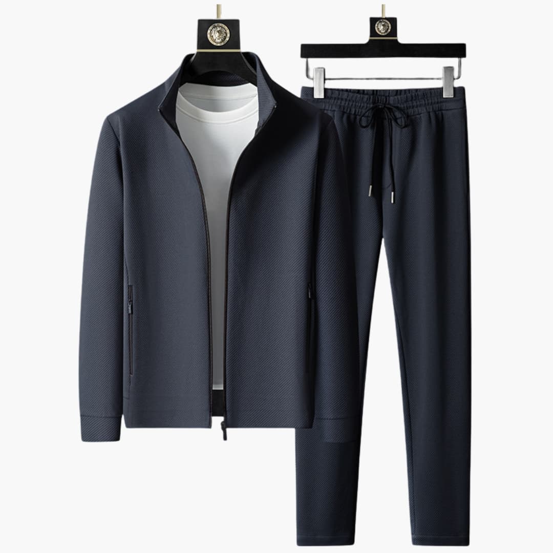 Men’s Tracksuit with Zip Jacket and Drawstring Trousers
