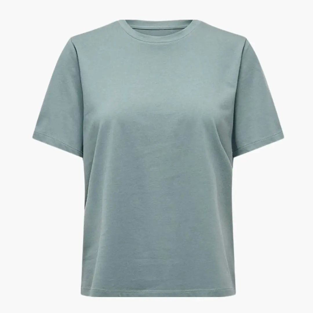 Women's Classic Crew Neck Short Sleeve T-Shirt by Wilfred Smith in teal