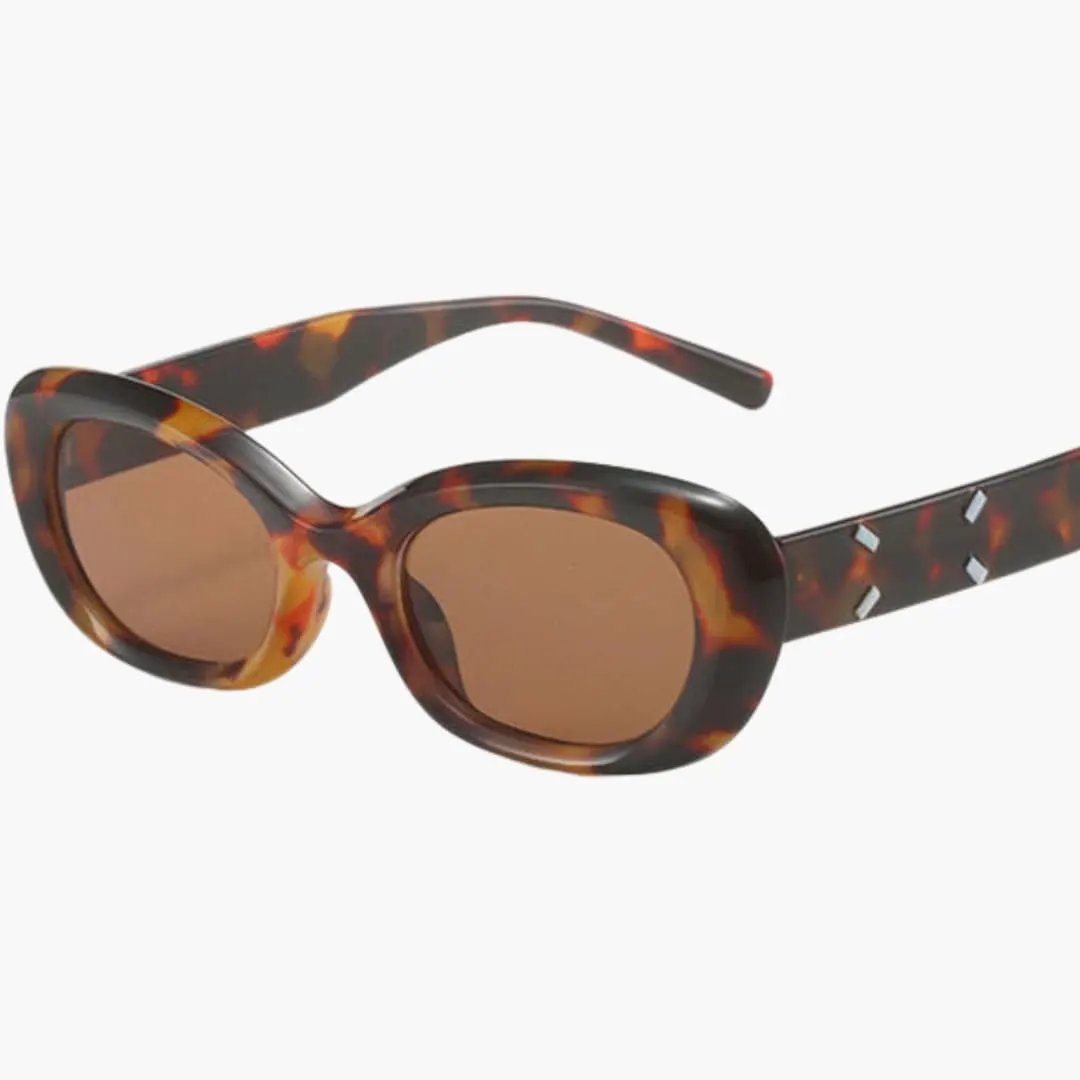 Women's sunglasses by Wilfred Smith with tortoiseshell rounded-square frames